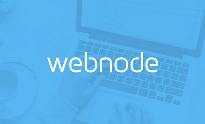 Rodapé do site Webnode